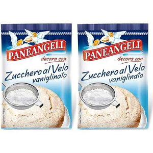 �p�l�A���W�F�� �Y�b�P�� �A�� ���F�� �A�C�V���O �V���K�[ �o�j������ 4.4�I���X 125gr�A2�p�b�N Paneangeli Zucchero Al Velo Icing Sugar with Vanilla Flavor 4.4oz 125gr, Pack of 2