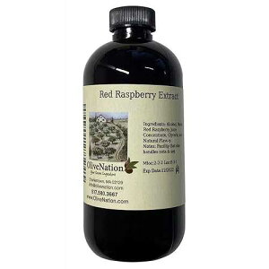 OLIVENATION Red Raspberry Extract - Premium Quality Flavoring Extract for Baking - 16 ounces