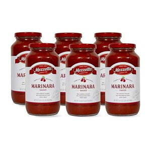 Mezzetta Marinara Sauce - Family Recipes with Sweet Plum Tomatoes, Fresh Onions & Garlic - Authentic Italian Flavor with Basil - Ideal Pasta Versatile Red Sauce - 24.5 Oz Jar - Pack of 6