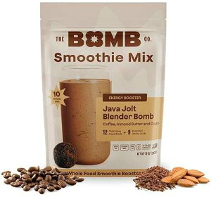 Blender Bombs The Bomb Co. Blender Bomb, Java Jolt, Superfood Smoothie Mix With Coffee & Amino Acids for Energy Support, High Fiber 10 Servings