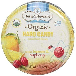 Torie & Howard �L�����f�B�[�ʃ��������Y�x���[ 2 �I���X (8 �p�b�N) Torie & Howard Candy Tin Lemon Raspberry 2 oz (Pack of 8)