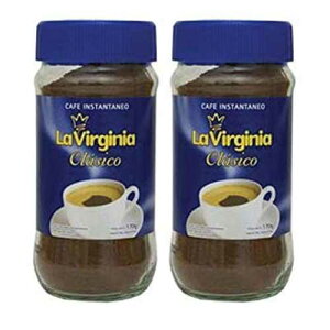 LA VIRGINIA Cafe Clasico Instantaneo en Frasco 170 gr. 2�p�b�N | �r�ɓ������C���X�^���g�R�[�q�[�B LA VIRGINIA Cafe Clasico Instantaneo en Frasco 170 gr. 2 PACK | Instant Coffee in a Jar.