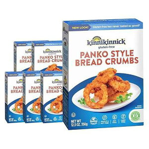 Kinnikinnick - Panko Style Bread Crumbs - Gluten Free, Allergy Friendly Vegan Bread Crumbs - 12.5 oz. Boxes - 6 Pack