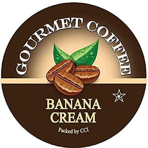 Gourmet Coffee Banana Cream Flavored Coffee Pods - 100 Count Gourmet Single Serve Cups Compatible with Keurig Brewers - Smooth, Creamy Banana Medium Roast
