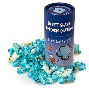 Gourmet Topping for Popcorn & Snacks ? Wabash Valley Farms Glazes ? Sweet, Clump-Free Add-On ? Salt Alternative Gourmet Popcorn Toppings ? Easy to Use & Long-Lasting ? Blue Raspberry ? 8 oz
