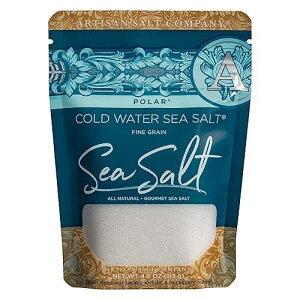 SaltWorks Artisan Salt Company Polar Cold Water Sea Salt, Zip-Top Pouch, 4 Ounce