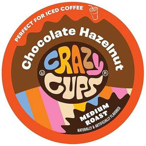 Crazy Cups Flavored Hot or Iced Coffee for Keurig K-Cup Machines, Better Than Hazelnut, Recyclable Pods(Pack of 1, 22 Count Total)