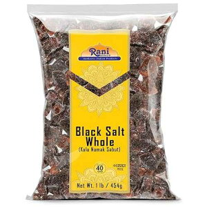 Rani Brand Authentic Indian Products Rani Black Salt Raw Whole (Kala Namak) Mineral 16oz (1lb) 454g ~ Unrefined, Pure and Natural | Vegan | Gluten Friendly | NON-GMO | Kosher | Indian Origin | Perfect for