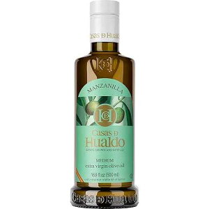 CDEH CASAS DE HUALDO Casas de Hualdo, Manzanilla, Extra Virgin Olive Oil, Imported From Spain (500 ML Pack of 3)