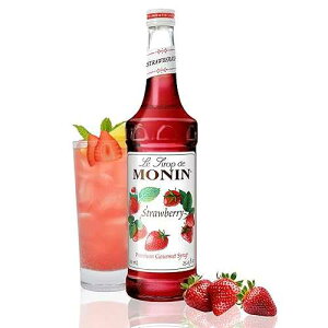 Monin - Strawberry Syrup, Mild and Sweet, Great for Cocktails and Teas, Gluten-Free, Non-GMO (750 ml)