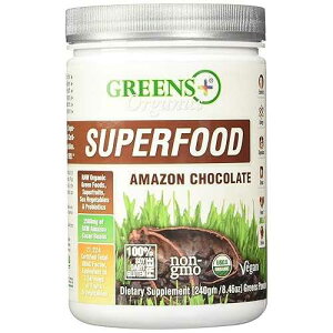 Amazon �`���R���[�g - 8.46 �I���X - �p�E�_�[ Greens+ Amazon Chocolate - 8.46 oz - Powder