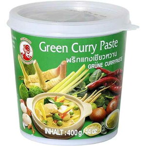 Cock Brand - �^�C �O���[�� �J���[ �y�[�X�g - 14 �I���X Cock Brand - Thai Green Curry Paste - 14 Oz