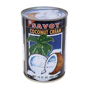 Savoy �R�R�i�b�c �N���[���A14 �t�ʃI���X (12 �p�b�N) Savoy Coconut Cream, 14 Fluid Ounce (Pack of 12)