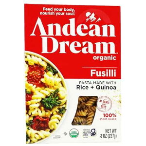 Andean Dream Organic Quinoa Fusilli Pasta, 8 Ounce -- 12 per case.12
