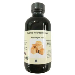 OliveNation Caramel Flavor Fountain, Low Sugar Flavoring for Beverages, Ice Cream, Soda, Baked Goods, Gluten Free, Kosher