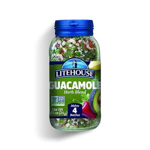 Litehouse Freeze Dried Guacamole Herb Blend - Guacamole Seasoning, Gluten Free, Vegetarian, Keto, Non-GMO, No Refrigeration Required, Great Guacamole Mix Spicy- 0.85 Ounce