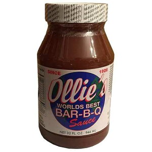 Ollies �I���W�i�� ���[���h �x�X�g �o�[ BQ �\�[�X�A32 �I���X �W���[ Ollie's Ollies Original Worlds Best Bar-B-Q Sauce, 32 Ounce Jar