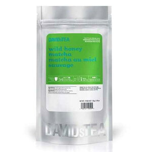 DAVIDsTEA Wild Honey Matcha Green Tea Powder, Premium Japanese Matcha Powder with Natural Wildflower Honey Flavouring and Pure Cane Sugar, Perfect for Flavoured Matcha Lattes, 1.76 oz / 50 g