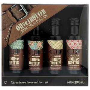 Casas De Hualdo�AOliveTROTTER �G�N�X�g���o�[�W�� �I���[�u�I�C���A100 �~�����b�g�� - (12 �p�b�N) CDEH CASAS DE HUALDO Casas De Hualdo, OliveTROTTER Extra Virgin Olive Oil, 100 Milliliter -(Pack of 12)