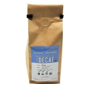 SPLIT OAK COFFEE ROASTERS Delicious Organic Decaf Coffee Water Process Chemical-Free Medium Roasted Peru Coffee Whole Beans 12oz. Sweet Espresso Crema, Almond Notes. 99.9% Free Caffeine, Fair Trade, Swiss (Single)