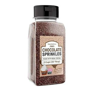 Unpretentious Chocolate Sprinkles, Perfect for Festivities, Multi-Use Shaker Bottle, Dessert Decorating