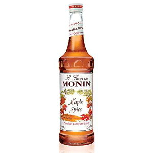 Monin - Maple Spice Syrup, Hints of Gingerbread and Cinnamon, Natural Flavors, Great for Cocktails, Lattes, Mochas, and Iced Coffees, Non-GMO, Gluten-Free (750 ml)