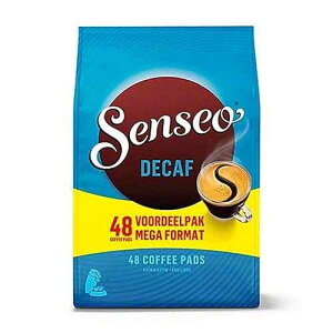 Senseo Decaf Coffee Pods 48 Count Medium Roast with Smooth & Balanced Flavor and Rich Crema Single-Serve Compostable Coffee Pads Compatible with Senseo & PeleCom Machines