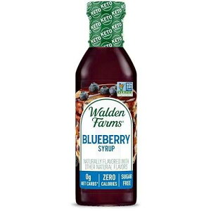 Walden Farms Blueberry Syrup Perfect for Pancakes, Waffles, Desserts Zero Calorie, Sugar-Free, Low Carb, Keto-Friendly, Gluten-Free, Vegan 12 oz Bottle