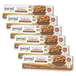 Jovial Einkorn 100% Organic Whole Grain Linguine - Einkorn Pasta, High Protein, Non-GMO, USDA Certified Organic, Lower Carb, Delicious Pasta Made in Italy - 12 Oz, 6 Pack
