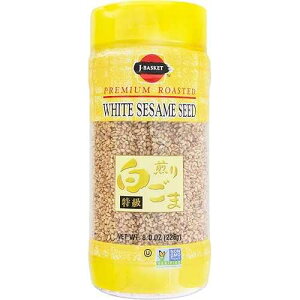 J-BASKET Sesame Seeds, White, 8-Ounce (Pack of 4)