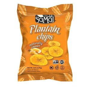 SAMAI Naturally Sweet Plantain Chips 2.65oz (Pack of 15) - Gluten Free, All Natural, NON-GMO and Kosher