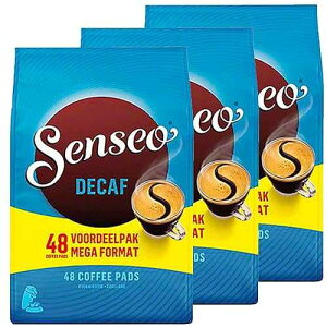 Senseo Decaf Medium Roast Coffee Pods ? 144 Count (3 Packs) ? Smooth & Balanced Flavor with Rich Crema ? Caffeine-Free Single-Serve Coffee Pads Compatible with Senseo & PeleCom Machines