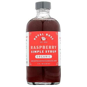 Royal Rose Organic Raspberry Simple Syrup, 8 Fz