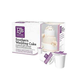 PJ's Coffee of New Orleans PJ's Coffee - Wedding Cake Single Serve Cups, 12 Count (Pack of 1) - Delectable Southern Flavor in Convenient Pods