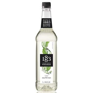 1883 MAISON ROUTIN 1883 Mojito Mint Syrup for Drinks, Made in France, 1 Liter Plastic Bottle