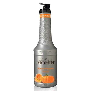 Monin - Spiced Pumpkin Puree, Pumpkin and Cinnamon Flavor, Natural Flavors, Great for Lattes, Milkshakes, Specialty Coffees, and Cocktails, Non-GMO, Gluten-Free (1 Liter)
