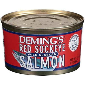 Deming's Demings Wild Alaska Red Sockeye Salmon 7.5 oz (3 Pack)