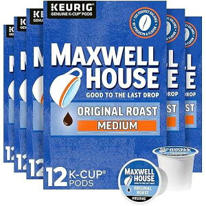 Maxwell House �I���W�i�� ���[�X�g �~�f�B�A�� ���[�X�g K �J�b�v �R�[�q�[ �|�b�h (72 �J���b�g �p�b�N�A12 �|�b�h���� 6 ��) Maxwell House Original Roast Medium Roast K-Cup Coffee Pods (72 ct Pack, 6 Boxes of 12 Pods)