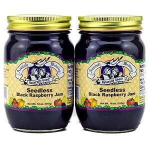 �m�� Amish Wedding All Natural Seedless Black Raspberry Jam 18 Ounces (Pack of 2)