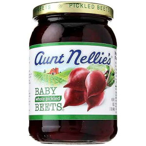 Aunt Nellie's Aunt Nellie s Whole Pickled Baby Beets Bite-Size in Sweet Tangy Brine (16 oz, 1-Pack)