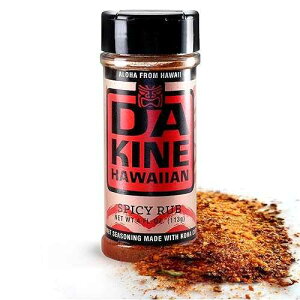 Da Kine Hawaiian Premium BBQ Dry Rub Seasoning - Authentic BBQ Seasoning Blend, Perfect Gourmet Rub Spices for Smoking, Grilling & Cooking - Gluten-Free, Low Sodium, No MSG - Spicy Flavor (4 oz - 1 Pack)