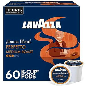 Lavazza House Blend Perfetto, Single-Serve Keurig K-Cup Pods, Medium Roast Coffee, 60-Count Box (6 Packs of 10)