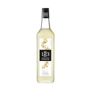 1883 MAISON ROUTIN 1883 Popcorn Syrup for Drinks, Made in France, 1 Liter Glass Bottle