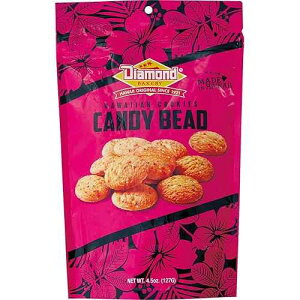 �n���C�A�� �N�b�L�[�A�L�����f�B �r�[�Y 4.5 �I���X (127g) Diamond Bakery Hawaiian Cookies, Candy Bead 4.5 ounce (127g)