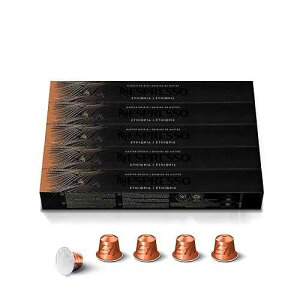 Nespresso Capsules Original, Ethiopia Master Origin,Mild Roast Coffee, 50 Count Coffee Pods