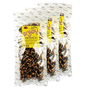 �m�� Enjoy Nori Komaki Arare Rice Crackers - 3 Pack - Delicious, Crunchy, and Tasty - Perfect Grab and Go Snack - Great Addition To Popcorn or Trail Mix