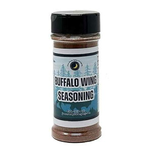 June Moon Spice Company Buffalo Chicken Wing Seasoning Large Shaker Calorie Free Fat Free Saturated Fat Free Cholesterol Free Low Sugar Premium Crafted in Small Batches Buffalo Chicken Wing Seasoning Bold Flavor for Perf