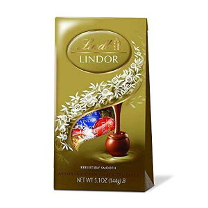 Lindt LINDOR �`���R���[�g�g�����t�l�ߍ��킹�A5.1�I���X (4�p�b�N) Lindt LINDOR Assorted Chocolate Truffles ,5.1 Ounce (Pack of 4)