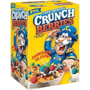 �L���v�e�� �N�����` �x���[�Y �u���b�N�t�@�X�g �V���A���A40 �I���X Cap'n Crunch Berries Breakfast Cereal, 40 Ounce
