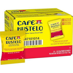 Cafe Bustelo Coffee �G�X�v���b�\�X�^�C�� �O���E���h�R�[�q�[�A30�`2�I���X�̃t���N�V�����p�P�b�g�A�t���N�p�b�N Cafe Bustelo Cafe Bustelo Coffee Espresso Style Ground Coffee, 30- 2 Ounce Fraction Packets, Frac Packs